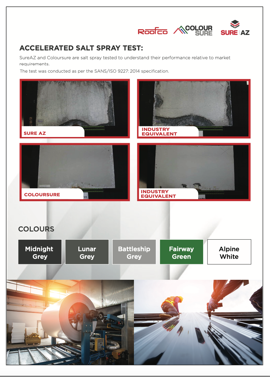 COLOUR SURE (Quality Prepainted Steel) | SURE AZ (Zinc/Aluminium Coating Technologies)